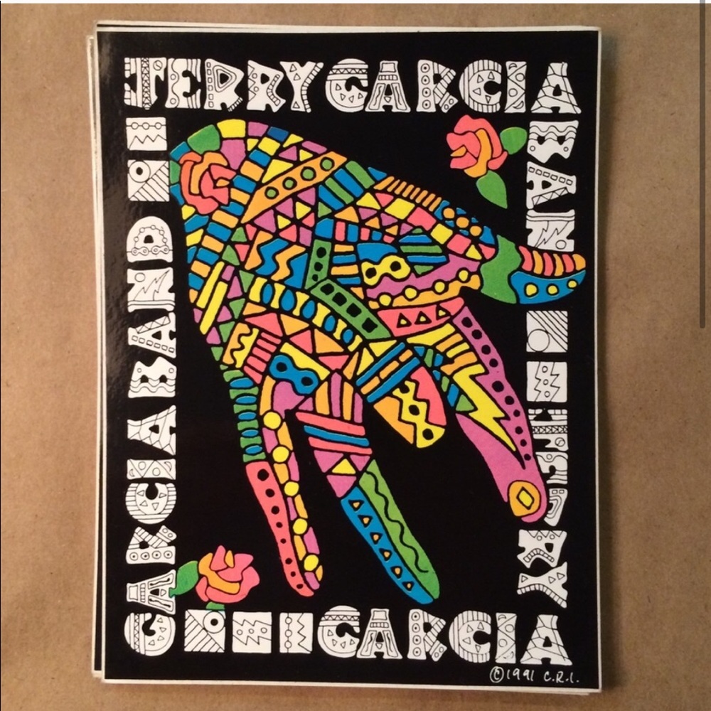 Vintage Jerry Garcia Band Stickers